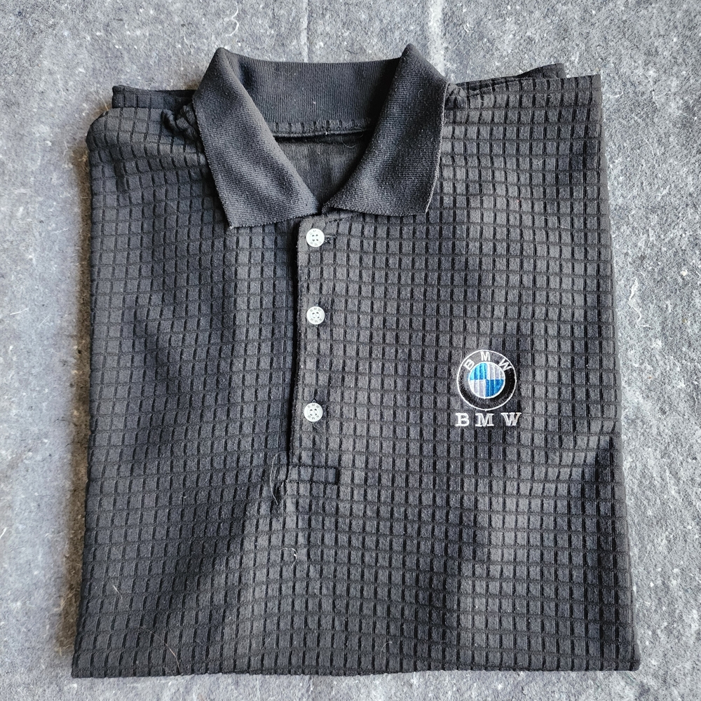 BMW Men's Black Polo Shirt